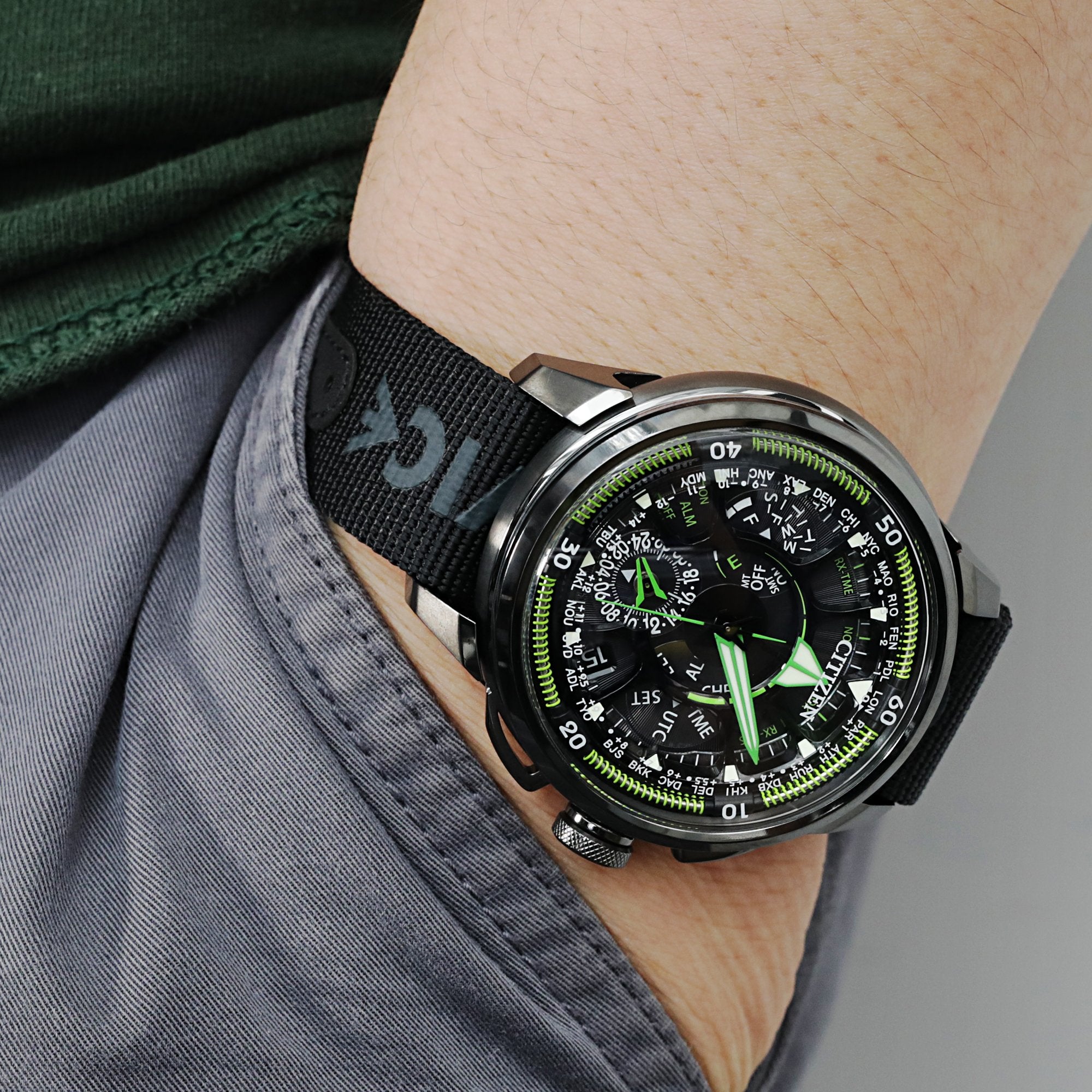 Haveston General Service Strap Set Black & Grey Nylon | StrapCode