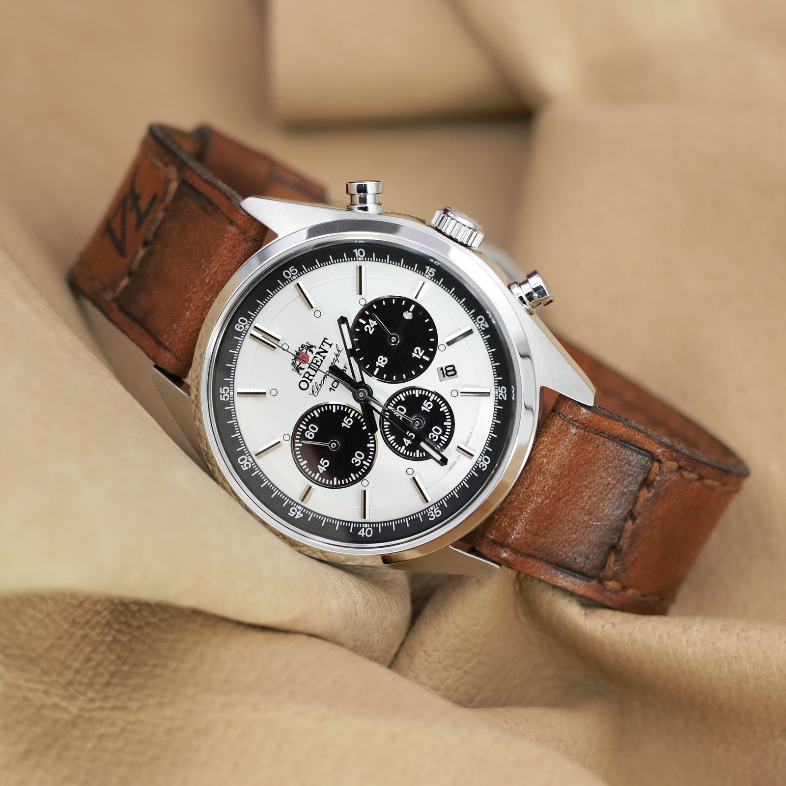 22mm Gunny X MT '74' Brown Handmade Quick Release Watchband