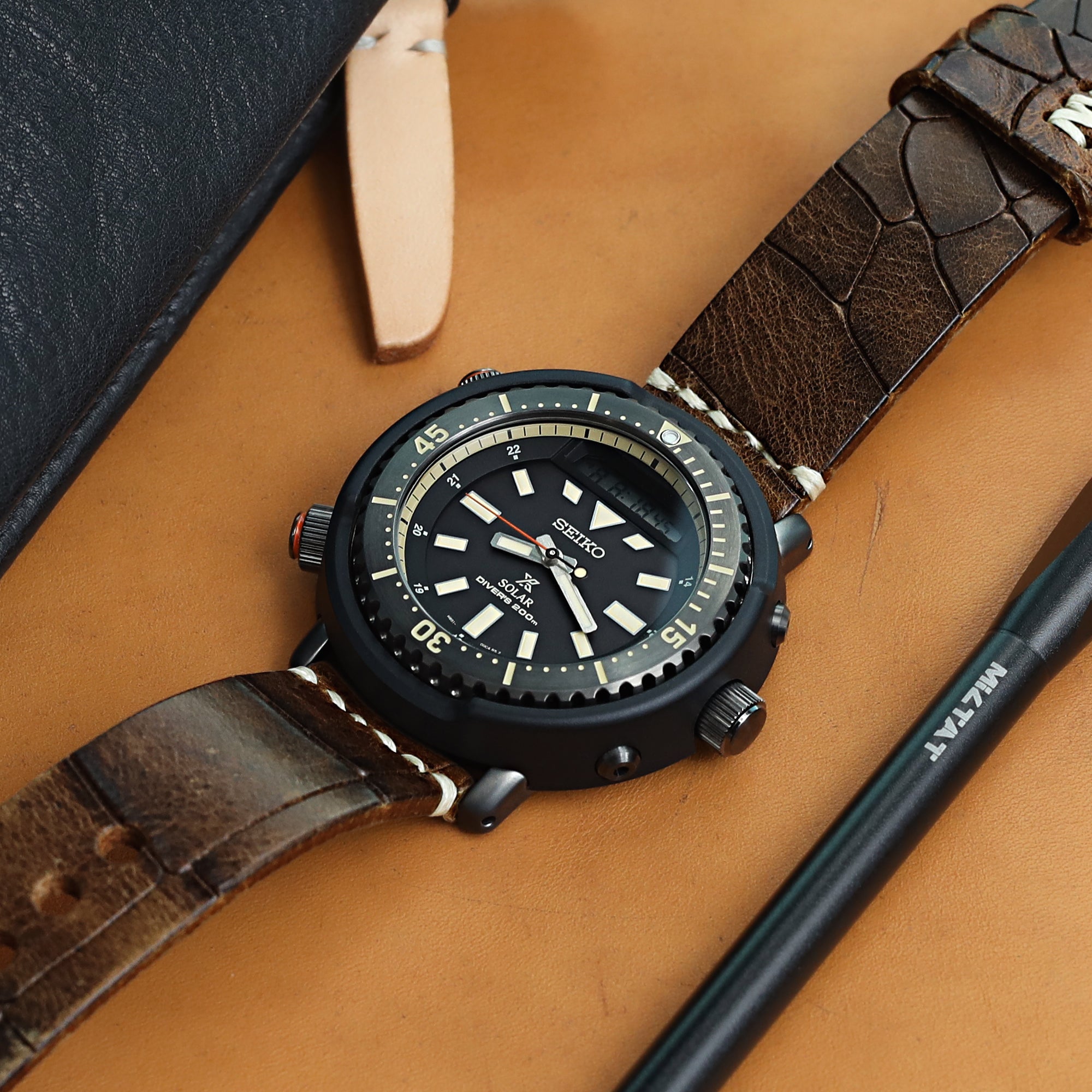 Orologio Lexington micro con cinturino in pelle in NERO - Promozione Orologio Lexington micro con cinturino in pelle in NERO - Promozione