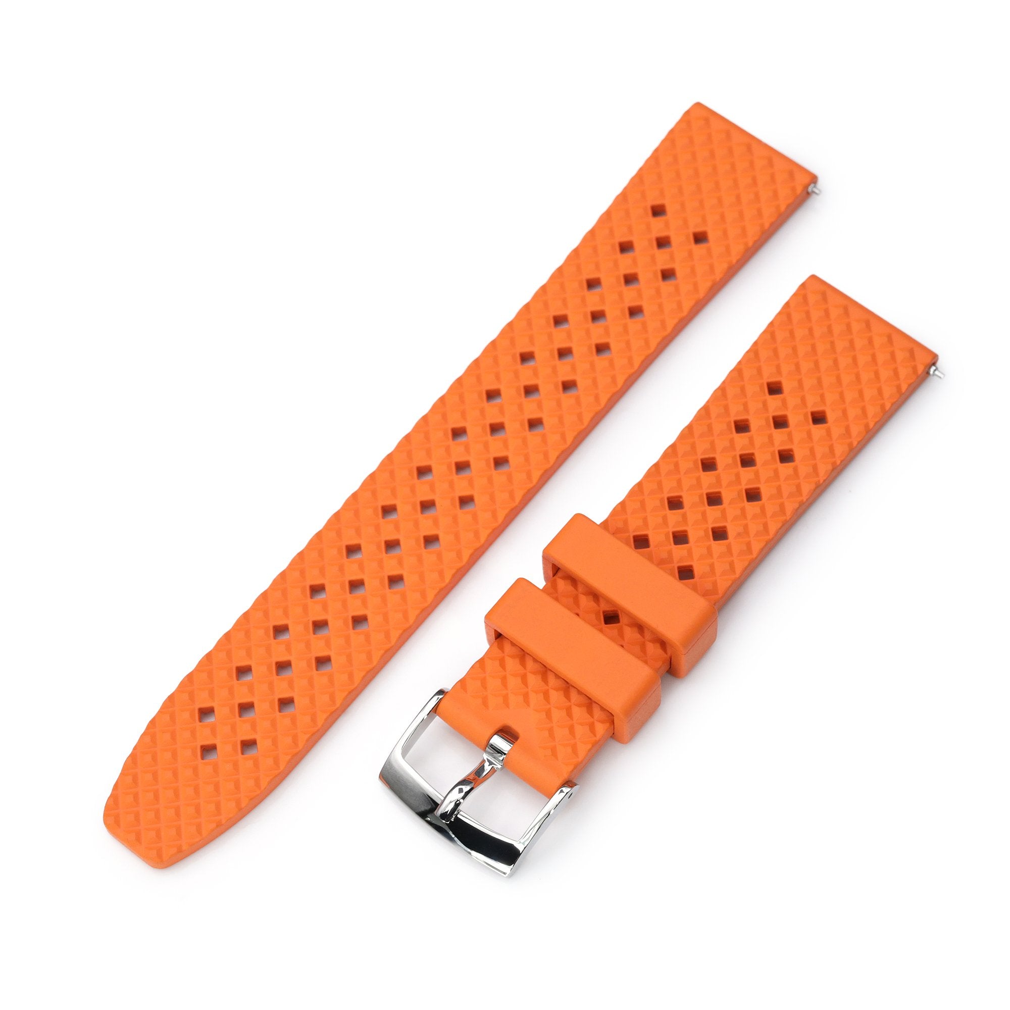 Orange rubber watch band hotsell