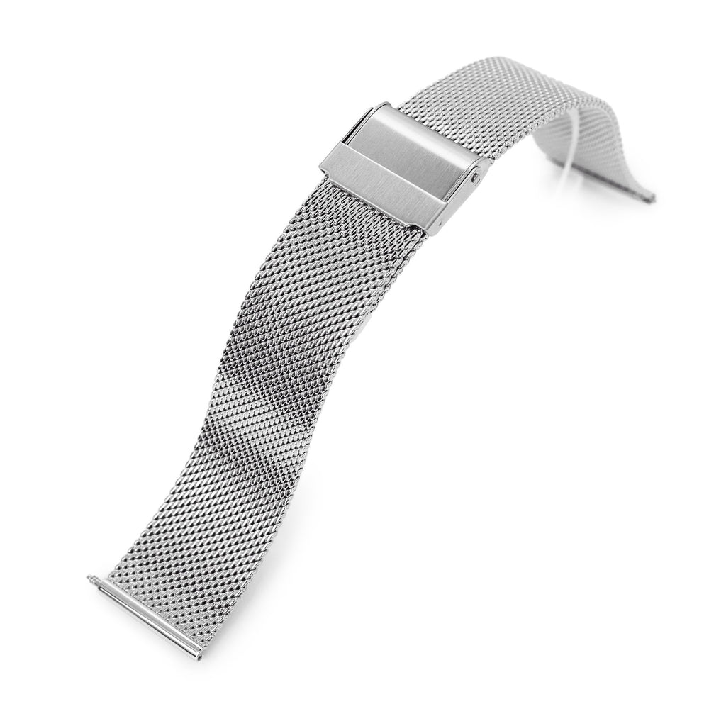 Quick Release Classic Superfine Polish Mesh Watch Band