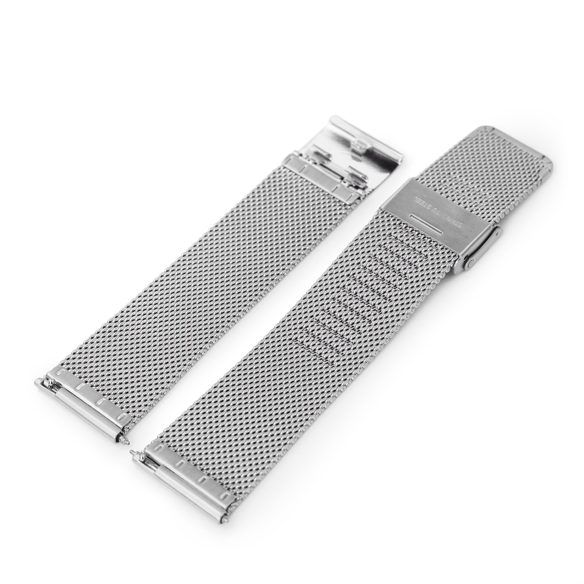 Quick Release Classic Superfine Brush Mesh Watch Band | Strapcode