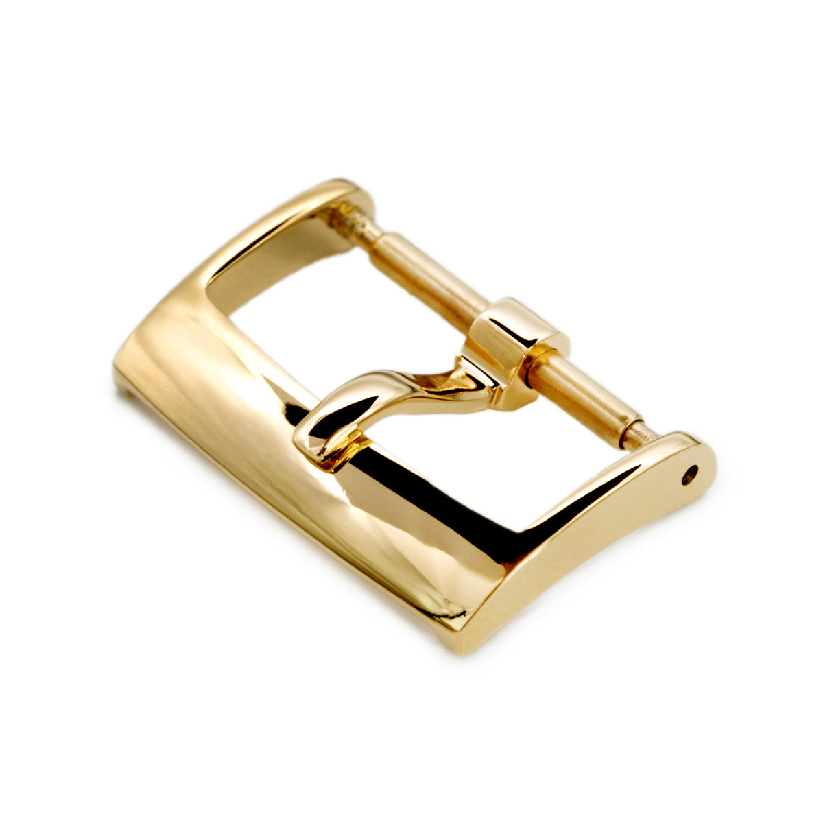 16mm, 18mm, 20mm Solid 316L Stainless Steel Classic 2mm-Tongue Buckle, IP Gold