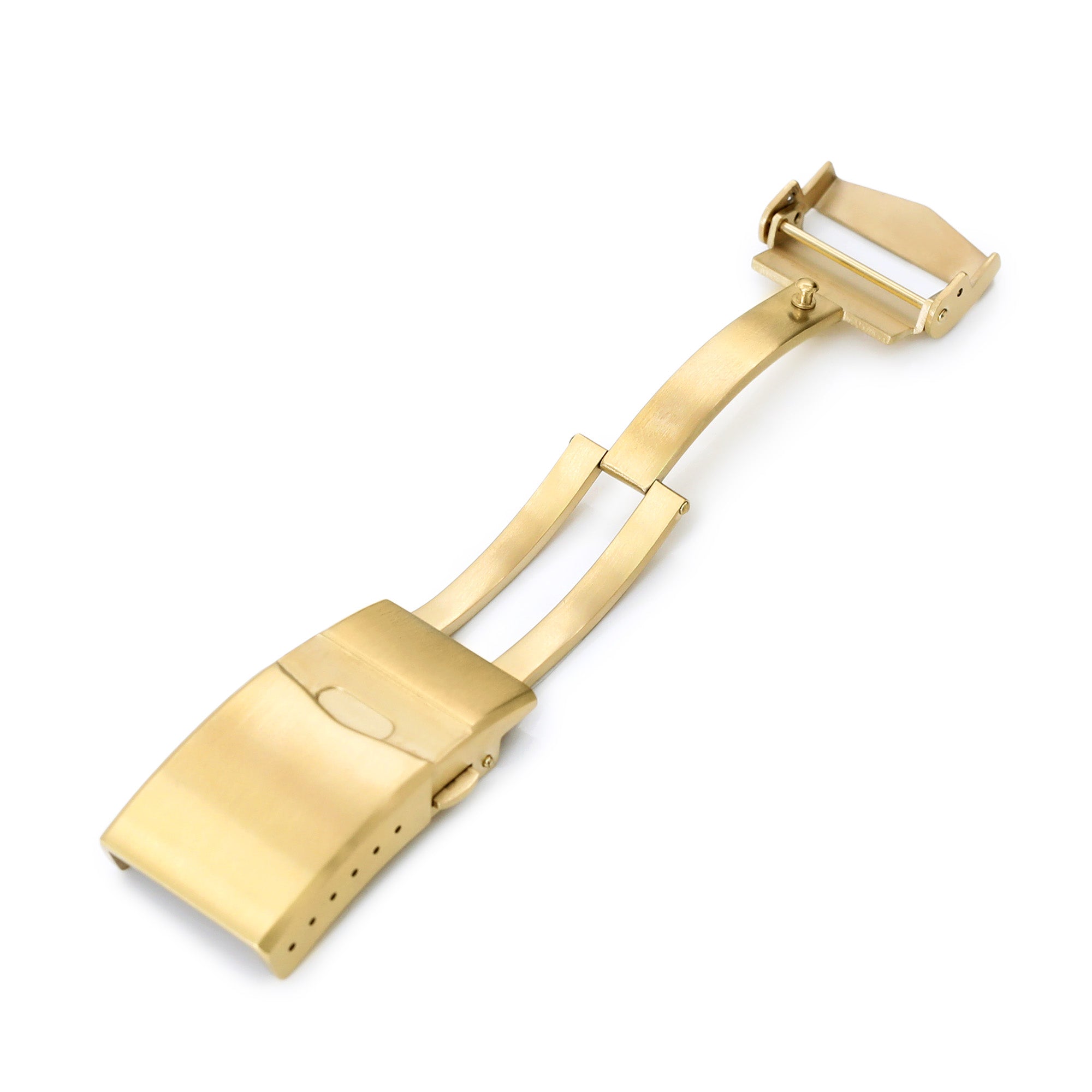 16 mm, 18 mm in acciaio inossidabile a V Cucciolo di blocco a doppio blocco, oro ip spazzolato