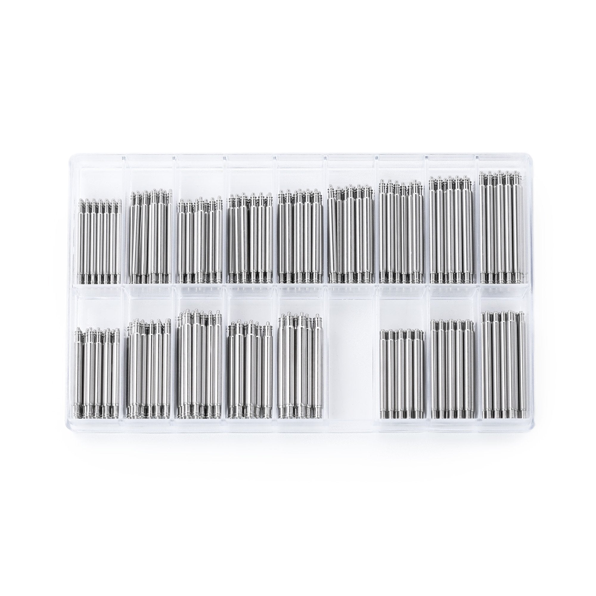 Professional Spring Bar Graded Box for Watch Bands - 320pcs/Box Strapcode Watch Bands Tool
