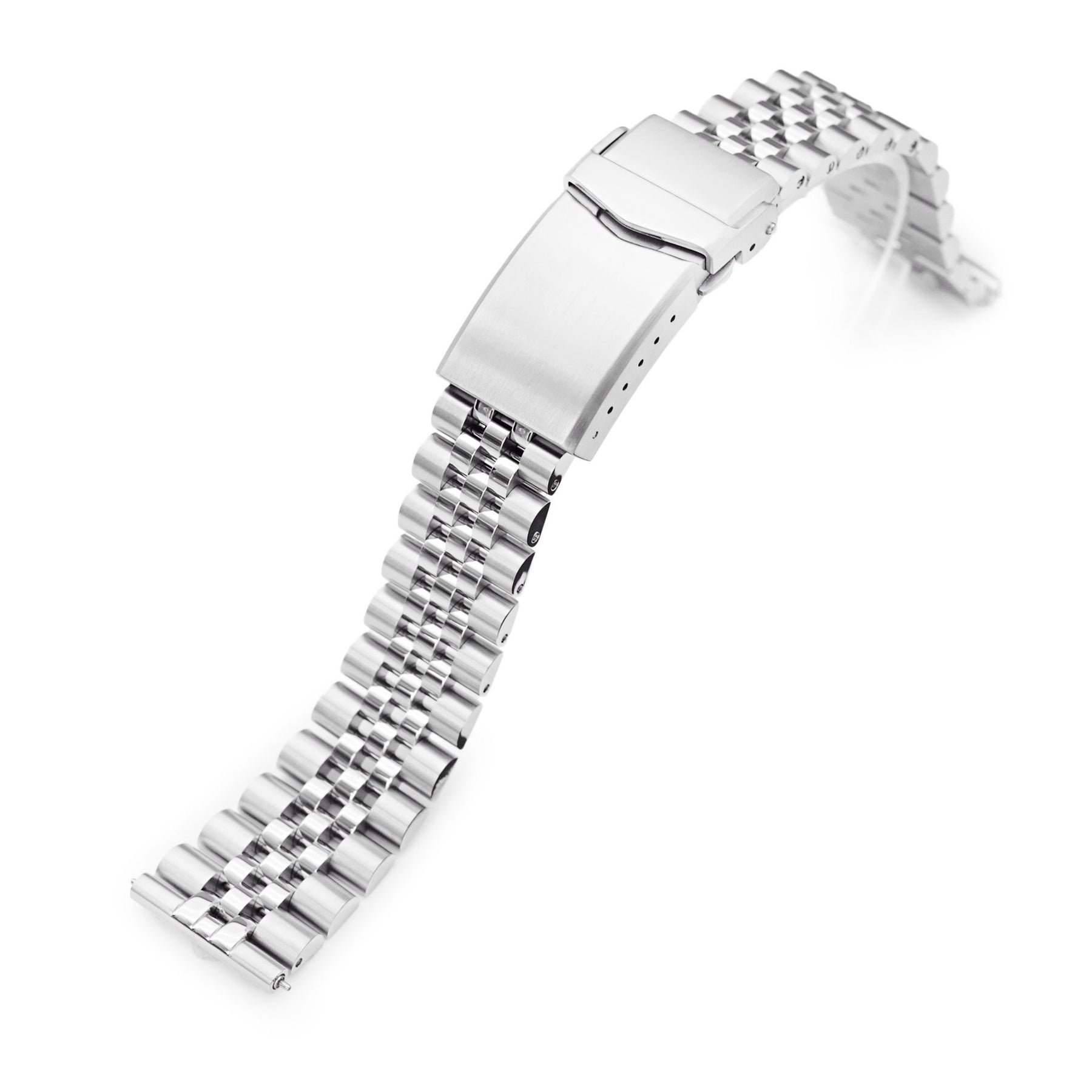 Straight End 18, 19, 20mm Super-JUB II metal Watch Bands | Strapcode