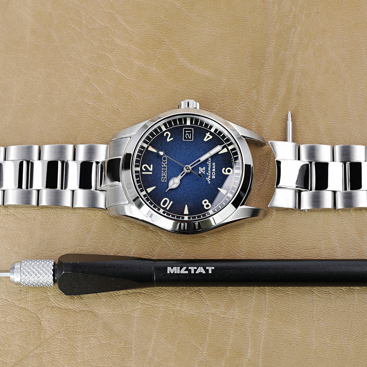 Seiko Alpinist SARB017 Curved End Watch Band Replacement