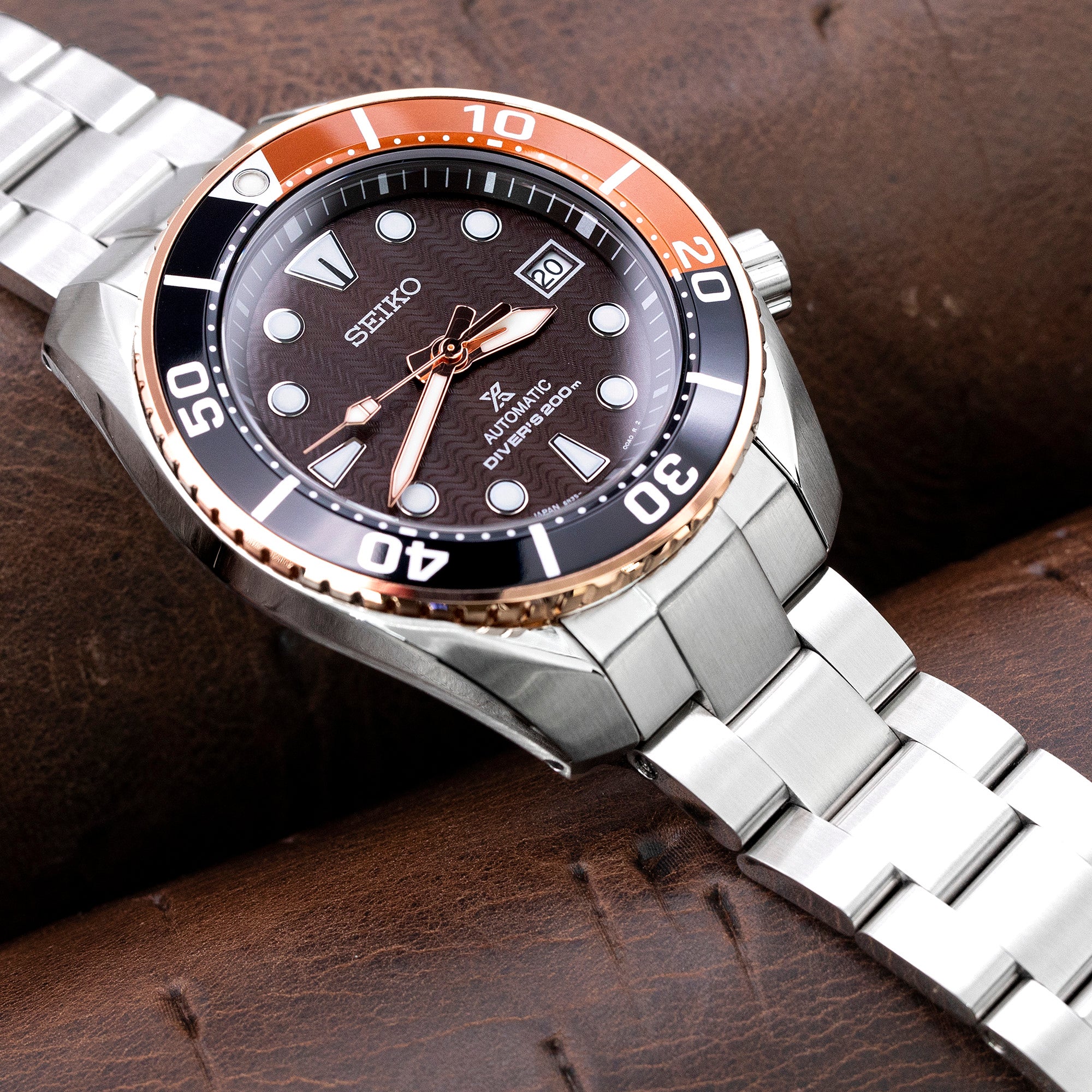 Seiko Mod Sumo SBDC001 Curved End O Boyer Bracelet | Strapcode