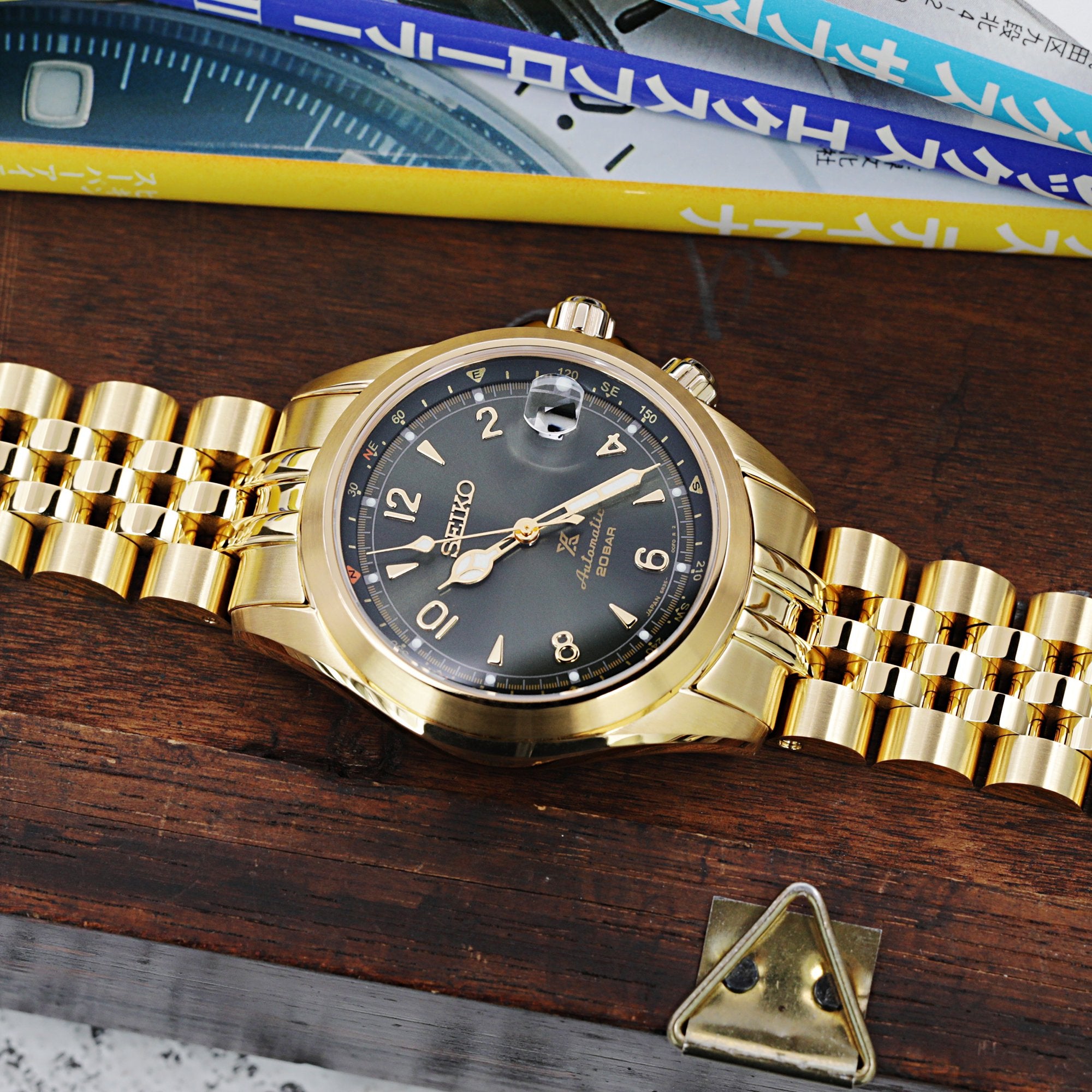 Seiko alpinist jubilee gold Clearance