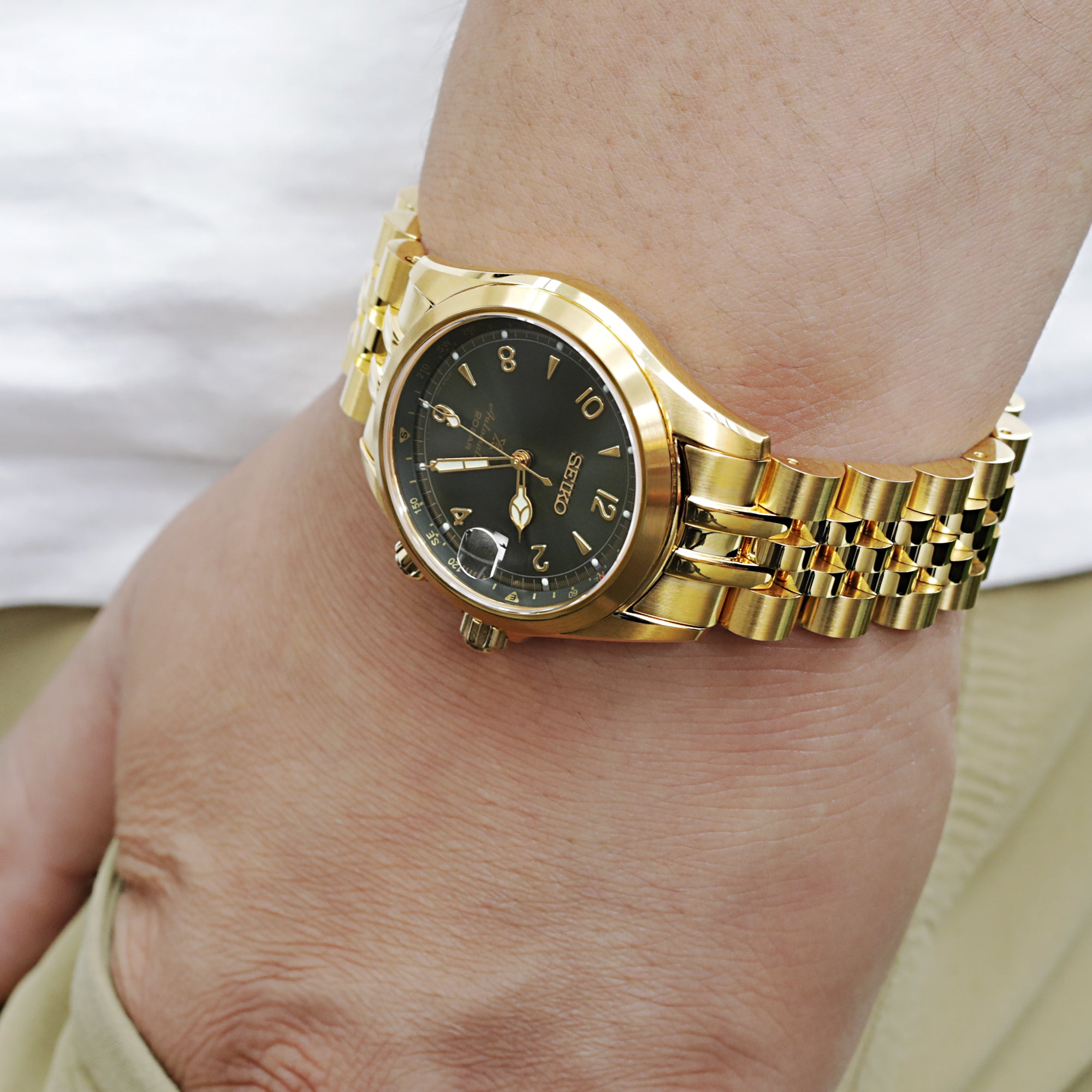 Seiko alpinist jubilee gold Clearance