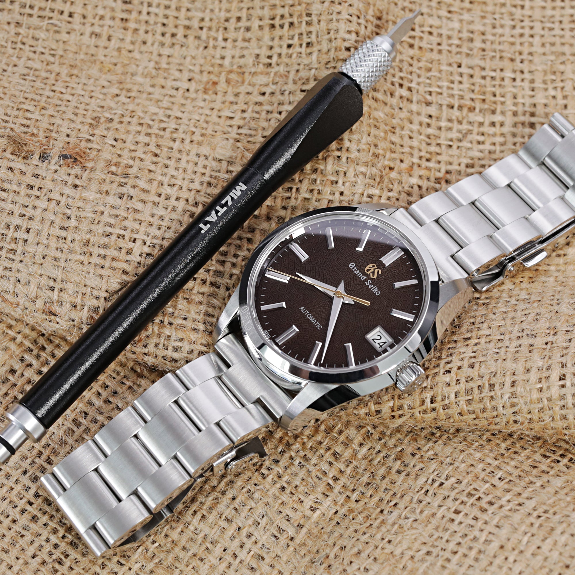 Oyster Style Link Metal Long Watch Band