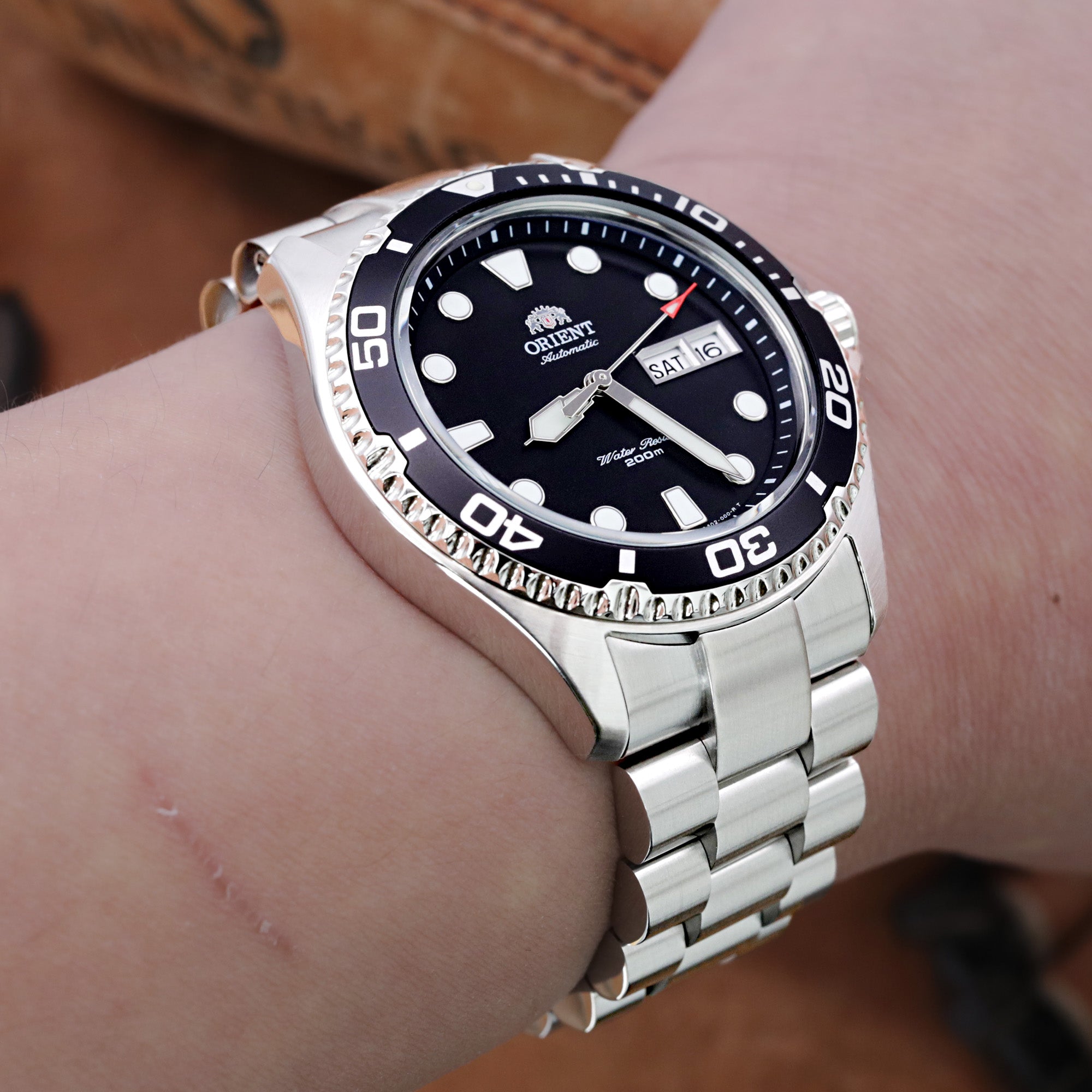 Wrist Watch Orient Mako On Wrist Orient Ray On Wrist Dive Watches