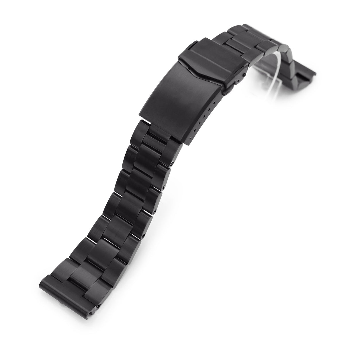  Hstrap Stainless Steel Watch Band 18mm 20mm 22mm 24mm Solid  Mesh Watch Bands Silver Black Metal Watch Bracelet Deployment Buckle  Brushed