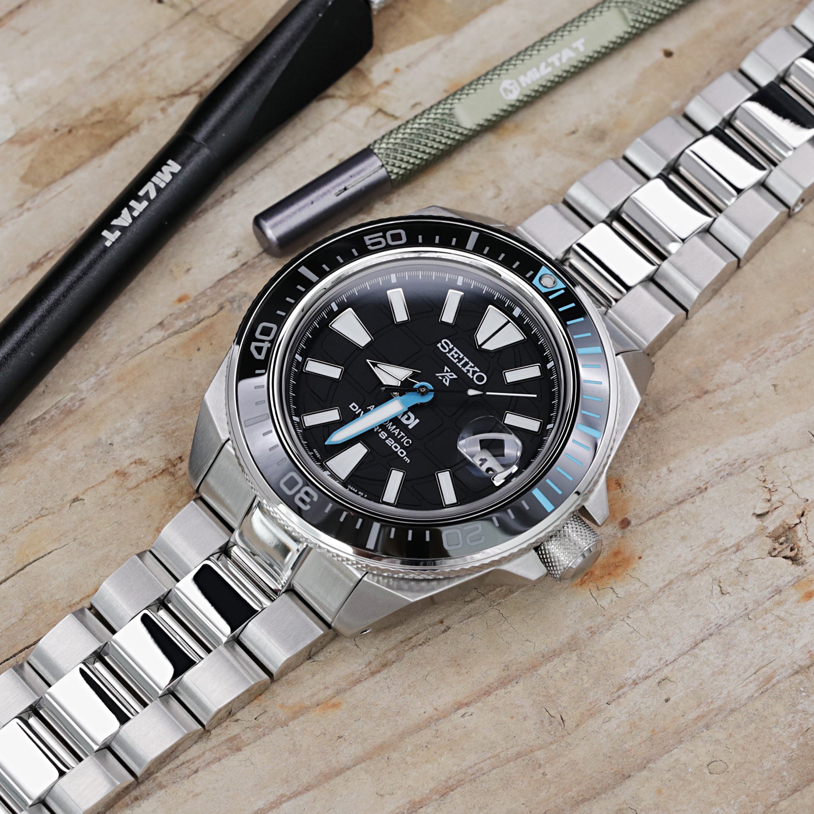 Seiko Mod Samurai SRPB51 Curved End Hexad Bracelet Strapcode