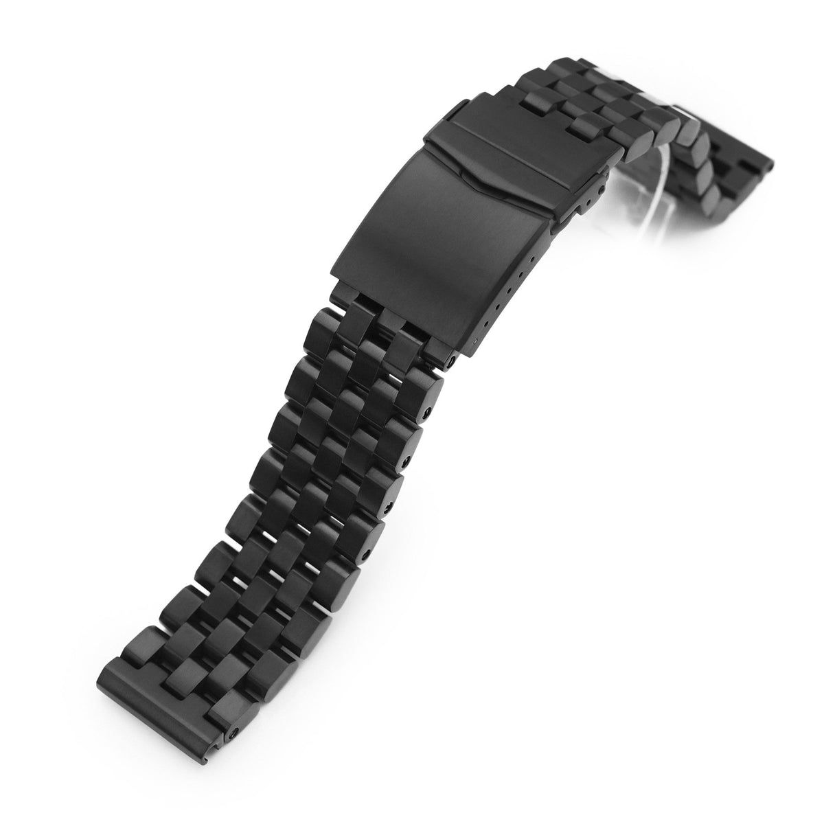 Super Engineer II Watch Band Straight End, 316L Stainless Steel Diamond-like Carbon (DLC coating) V-Clasp Strapcode Watch Bands