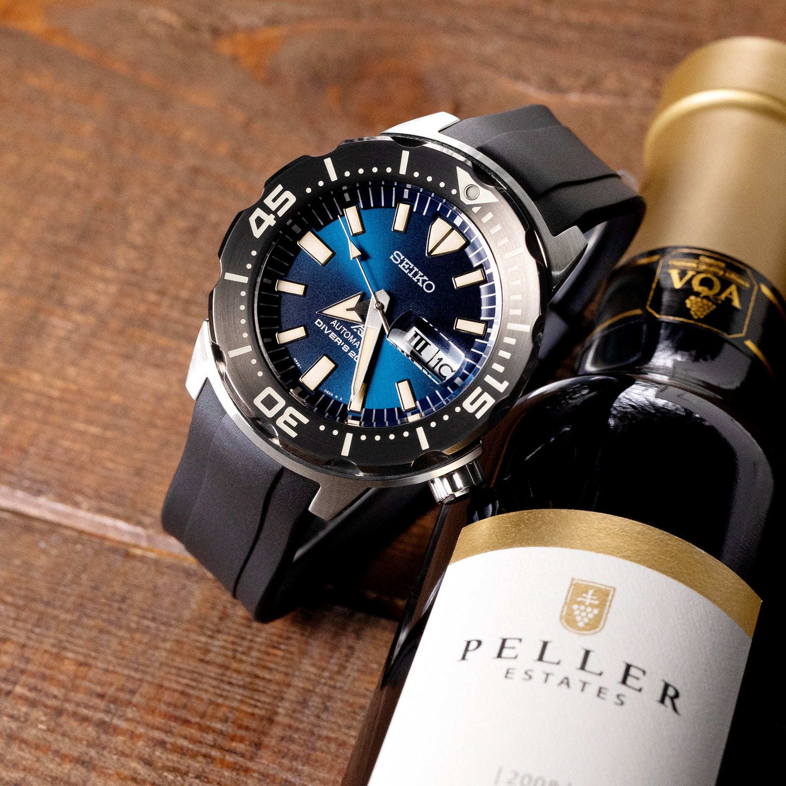 StrapXPro Rubber Watch Strap for New Seiko Monster 4th Gen