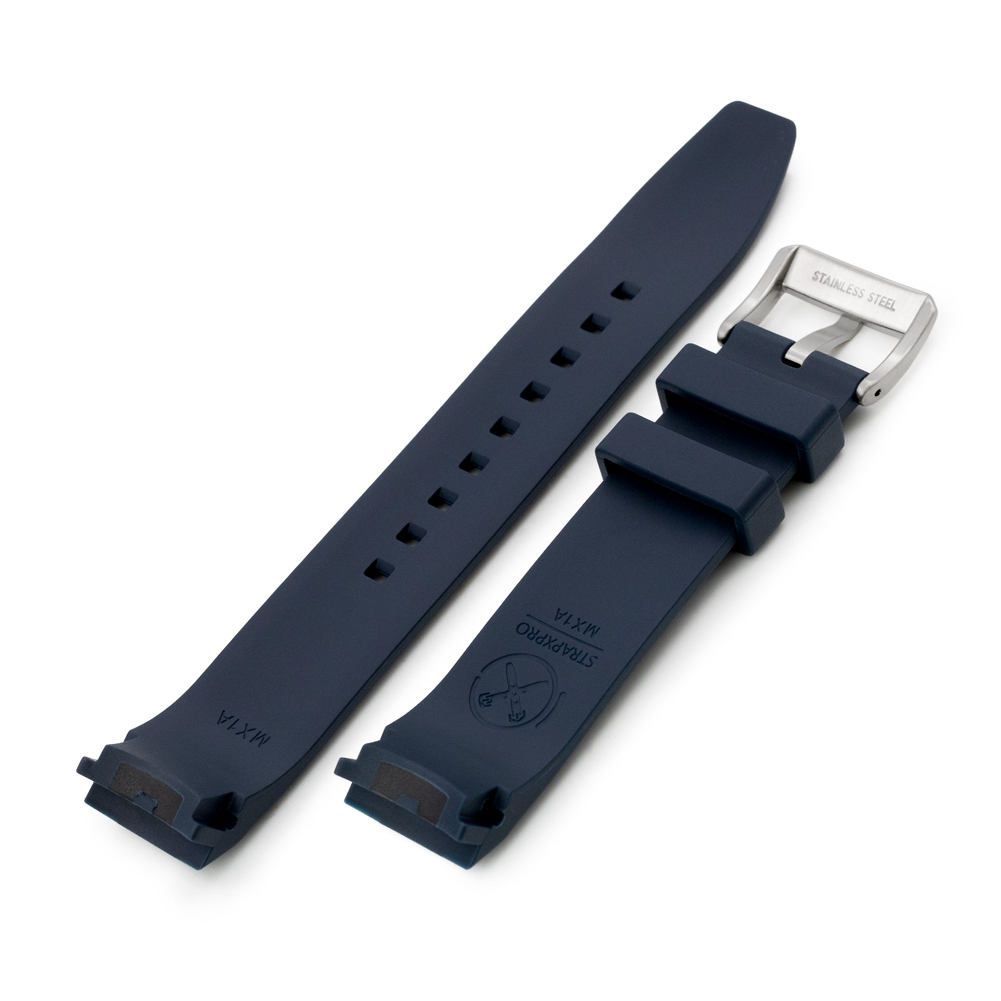 StrapXPro Lite - MX1A Rubber Strap for New Seiko Monster 4th Gen., Cloudbrust Blue Strapcode Watch Bands