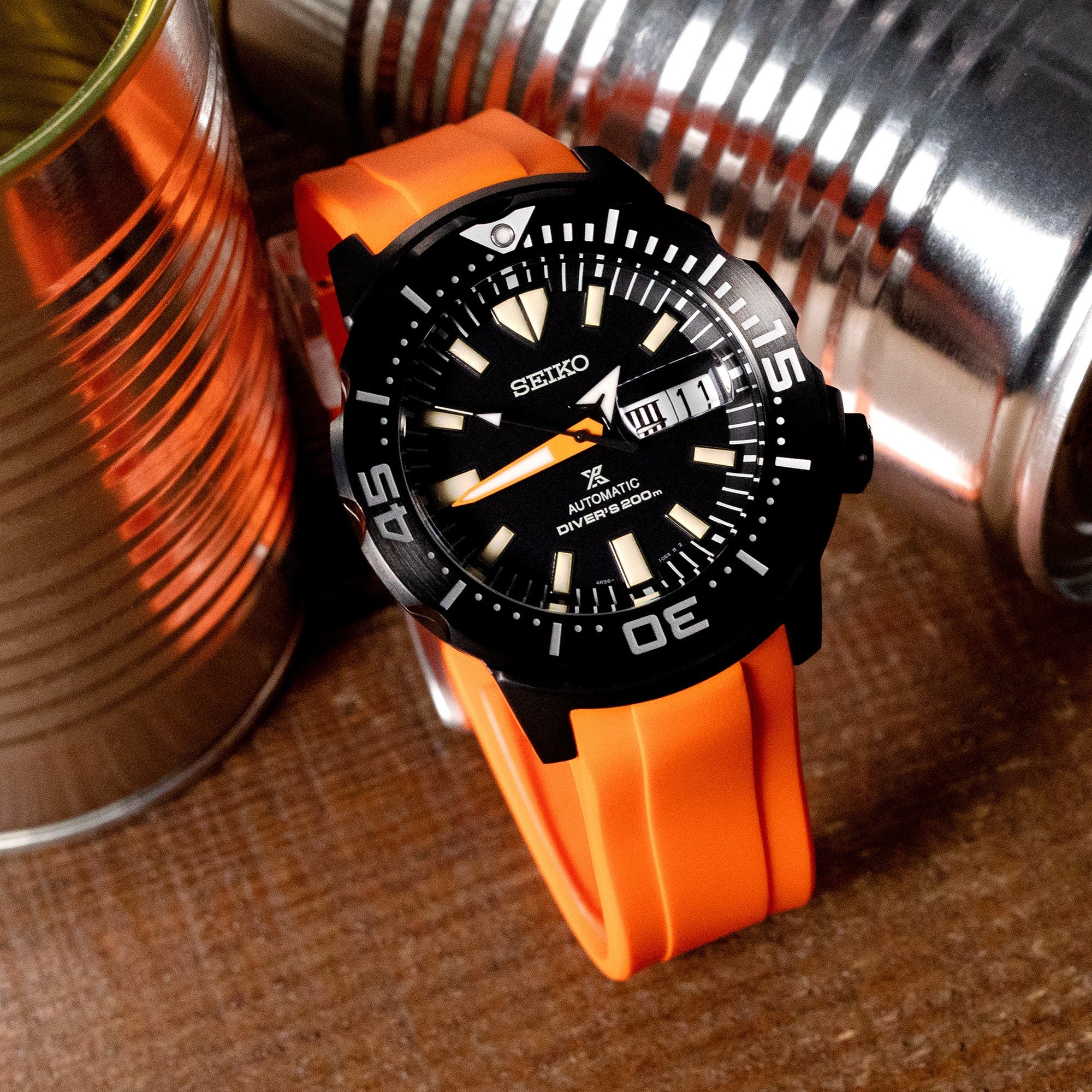 seiko monsters StrapXPro Rubber Watch Strap for New Seiko Monster 4th Gen