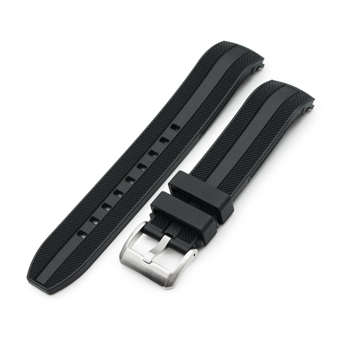StrapXPro - SPX1C Rubber Strap For Seiko 62MAS (63Mas) SPB/SBDC Series, Black Strapcode Watch Bands