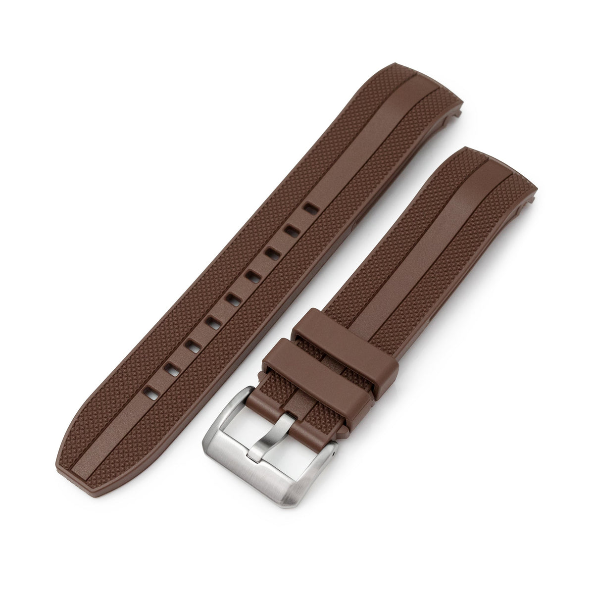 StrapXPro - SPX1C Rubber Strap For Seiko 62MAS (63Mas) SPB/SBDC Series, Brown Strapcode watch bands