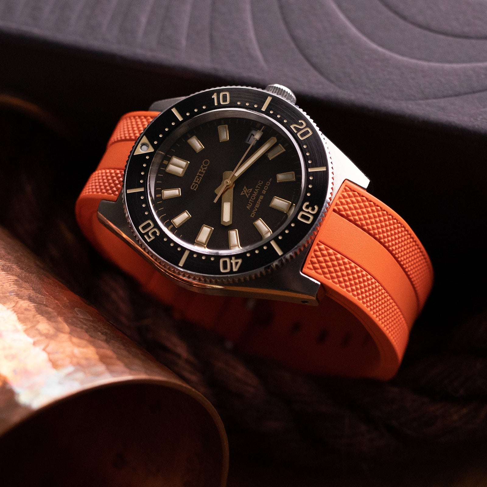 StrapXPro Rubber Strap Seiko 62MAS (63Mas) SPB/SBDC | Strapcode